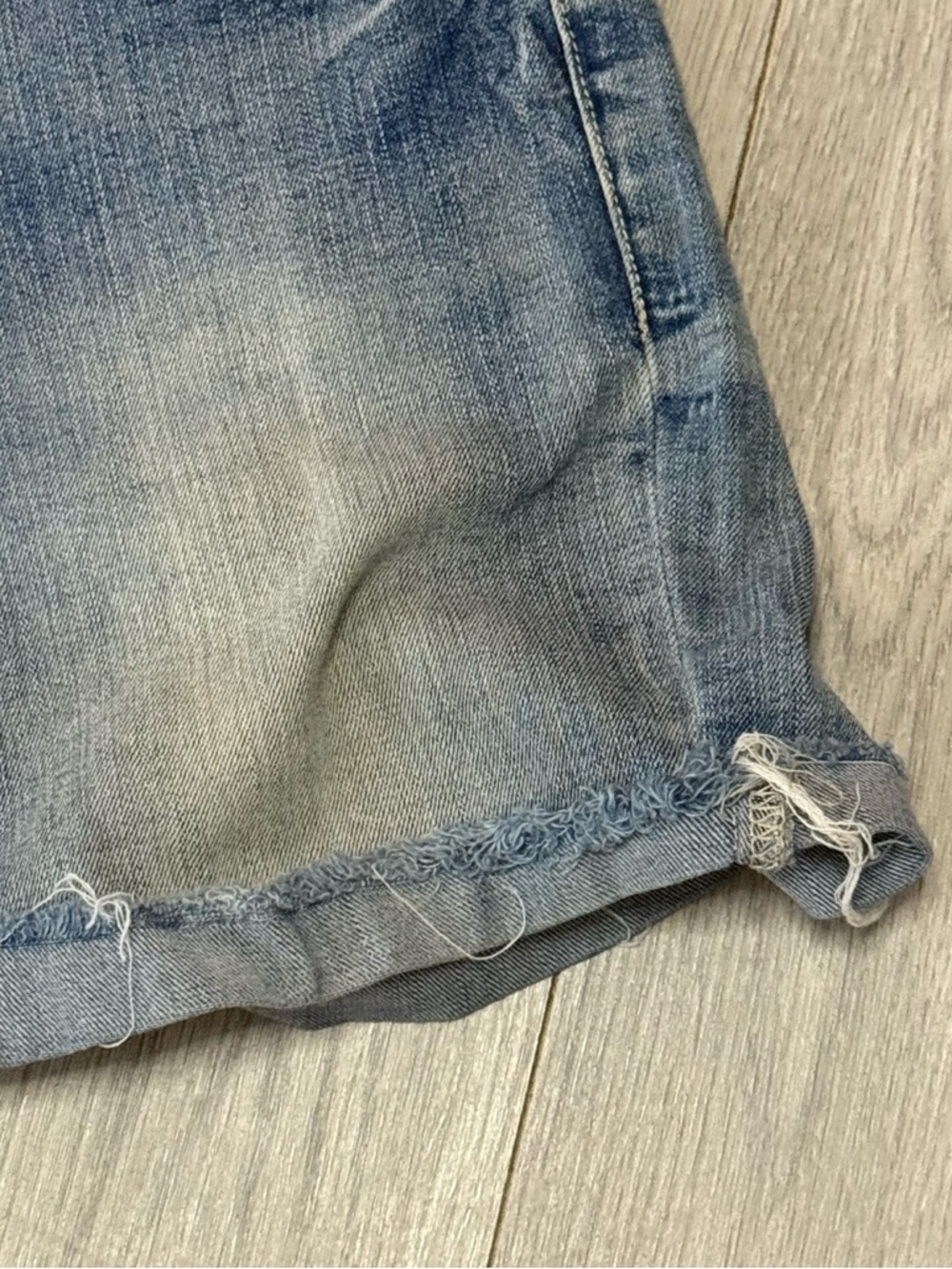 KanCan Distressed Light Blue Jean Shorts - Picture 2 of 9